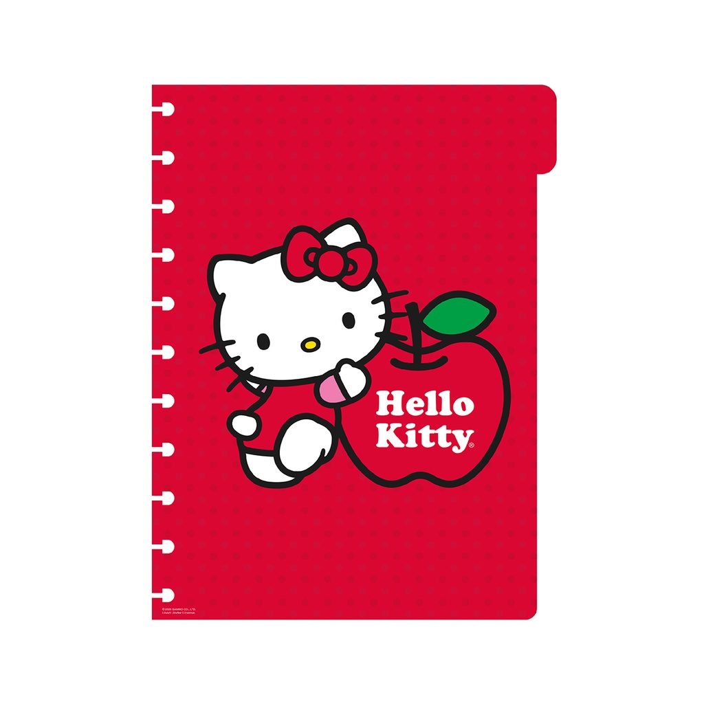 CUADERNO MOOVING LOOP HELLO KITTY A5 CON DISCOS