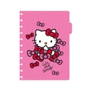 CUADERNO MOOVING LOOP HELLO KITTY A5 CON DISCOS