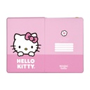 LIBRETA MOOVING NOTES A5 TAPA DURA HELLO KITTY RAYADO