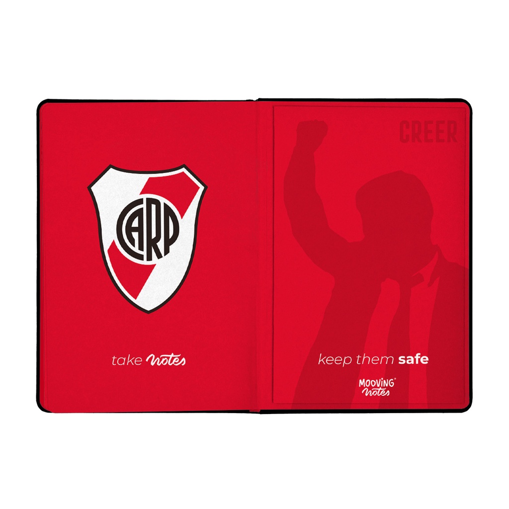 LIBRETA MOOVING NOTES A5 TAPA DURA RIVER RAYADO