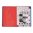 LIBRETA MOOVING NOTES A5 TAPA DURA SUPERMAN RAYADO
