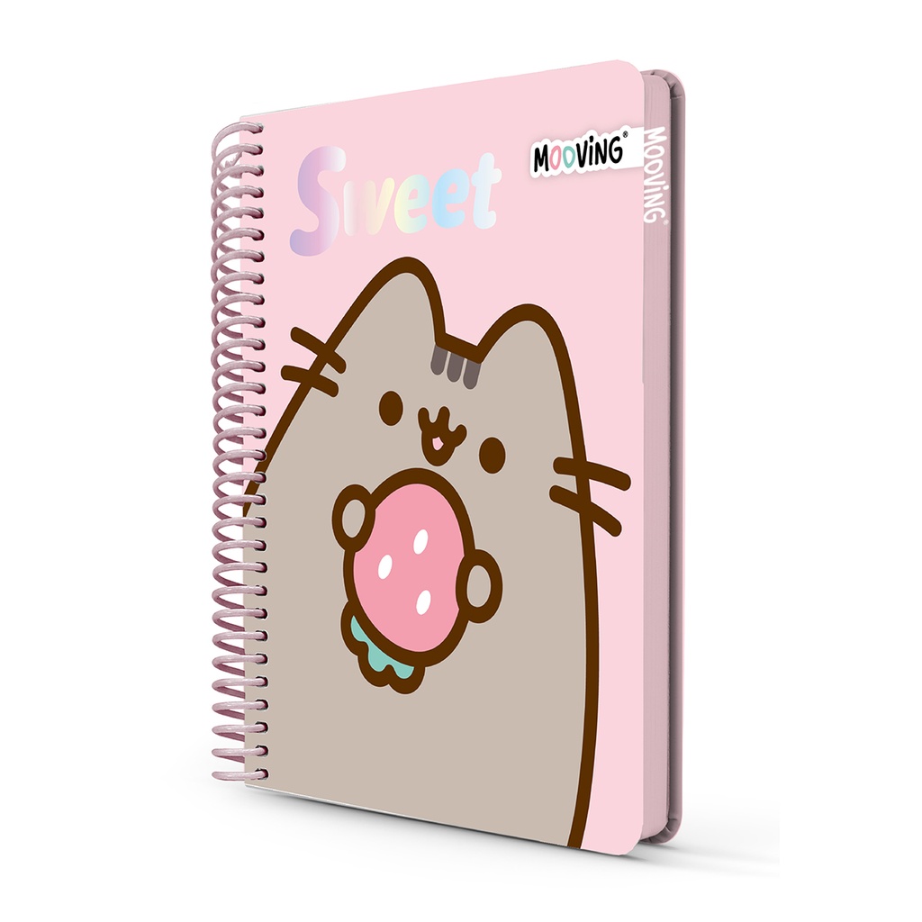 CUADERNO MOOVING TAPA FLEXIBLE COCIDO 16X21 48H PUSHEEN