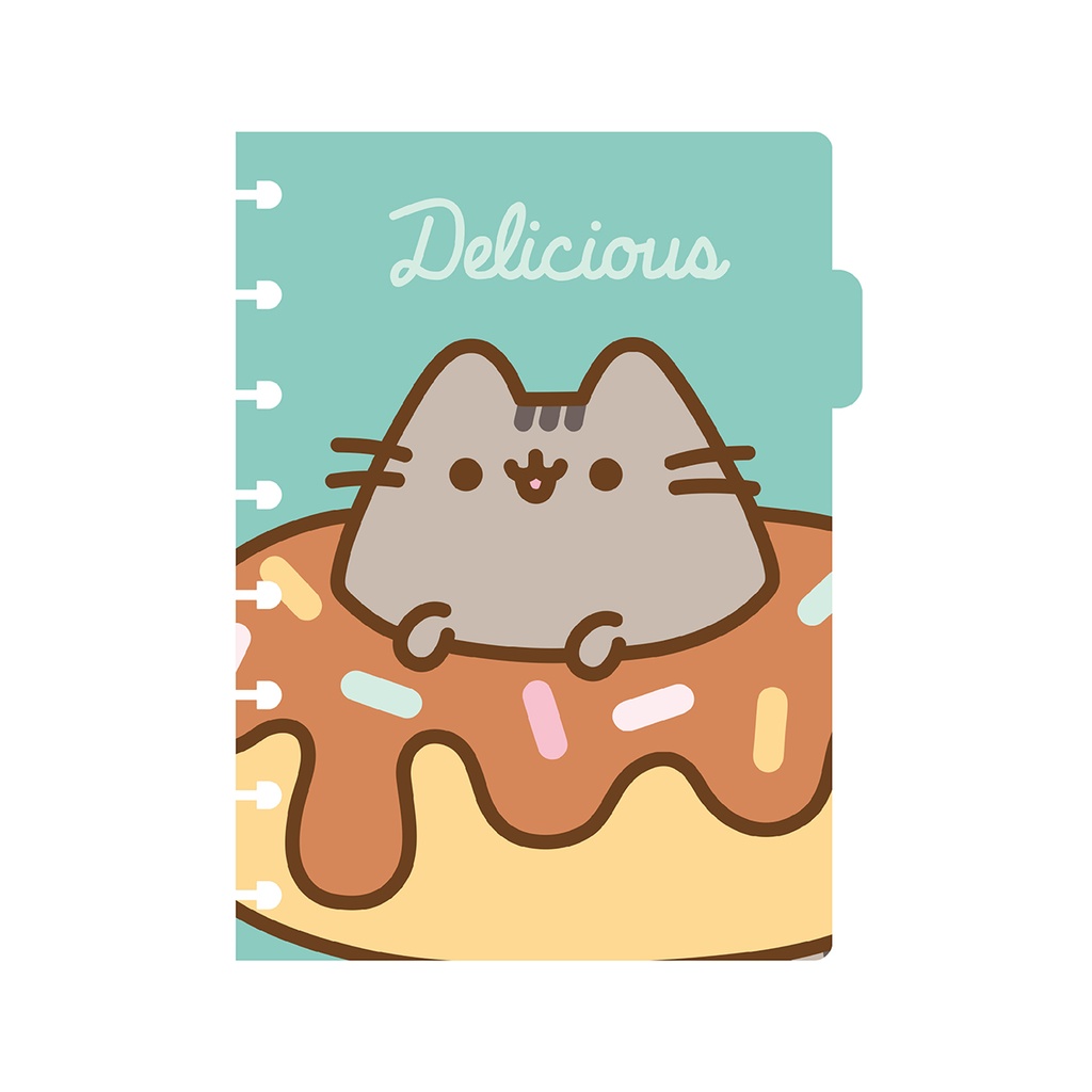 CUADERNO MOOVING LOOP PUSHEEN A5 CON DISCOS