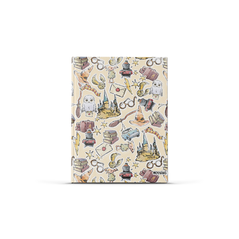 CUADERNO MOOVING TAPA DURA 16X21 48H HARRY POTTER