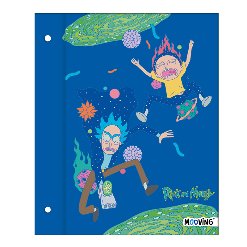 CARPETA 2 TAPAS Nº3 MOOVING RICK & MORTY LIQUIDACION