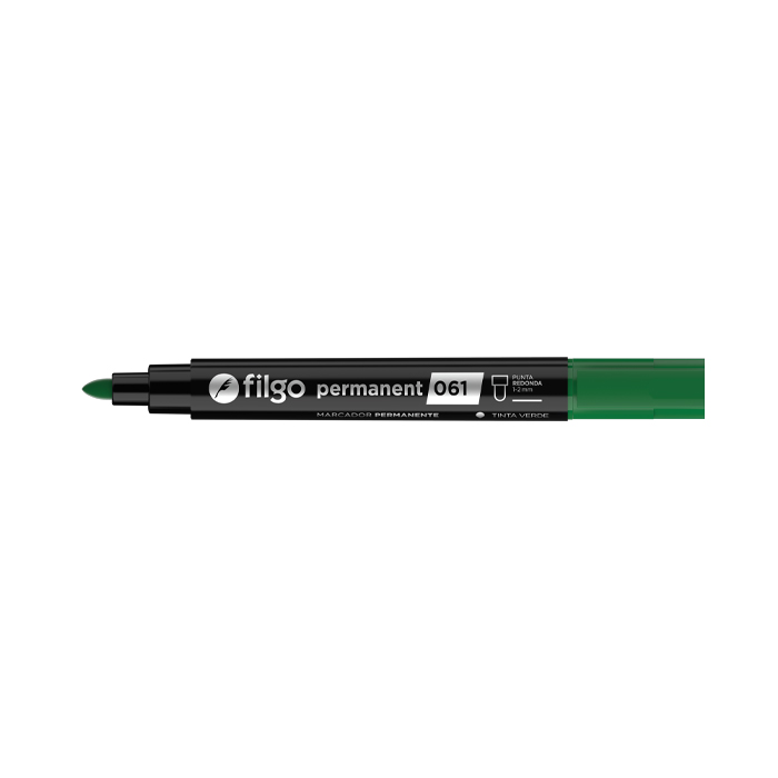 MARCADOR FILGO 061 X12 VERDE PERMANENTE