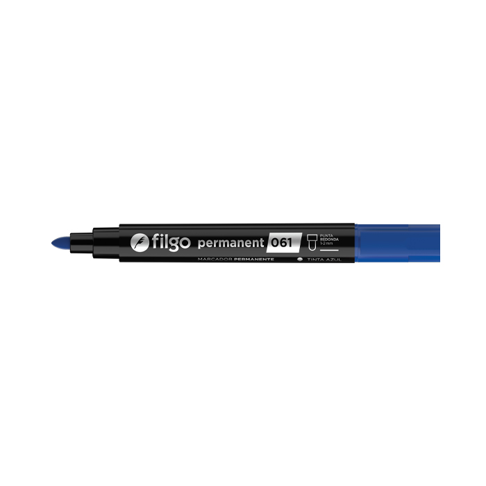 MARCADOR FILGO 061 X12 AZUL PERMANENTE
