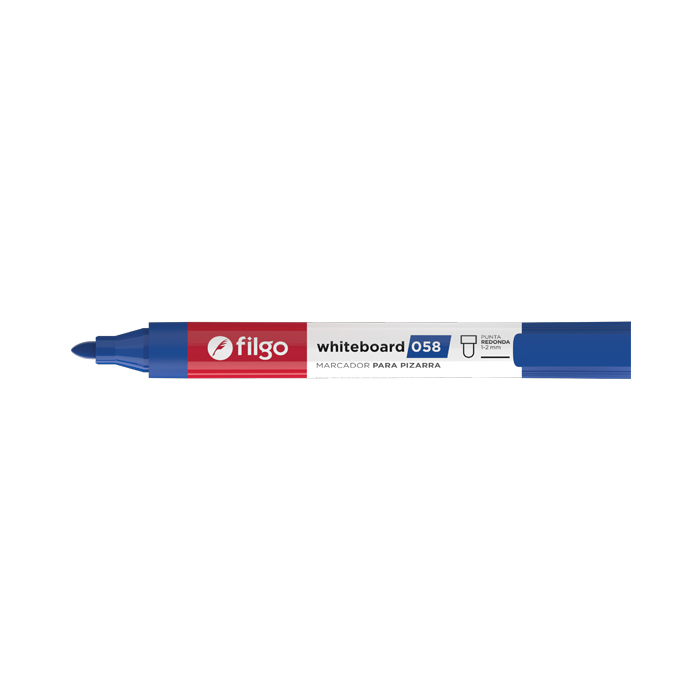 MARCADOR FILGO 058 X12 AZUL PARA PIZZARRA
