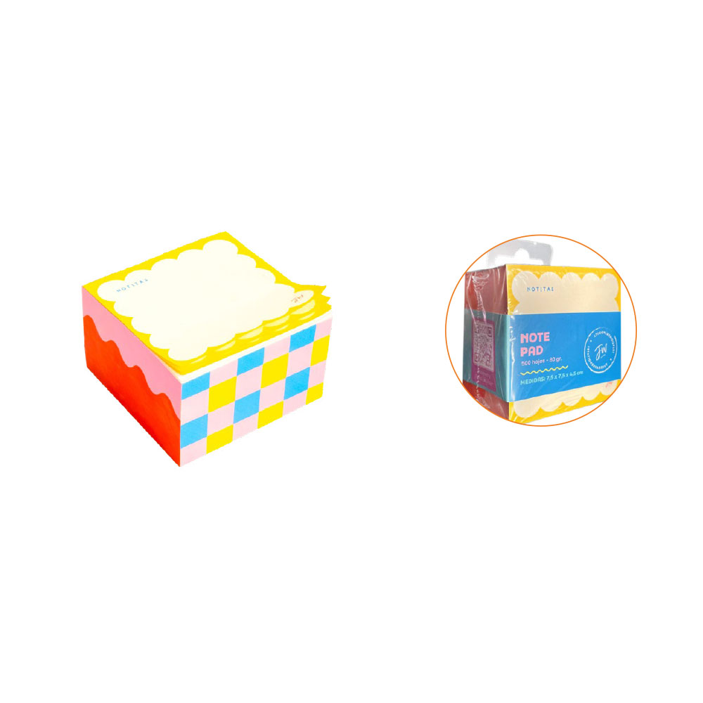 BLOCK DE NOTAS FW 7.5X7.5 COLOR BLOCK (PROXIMAMENTE)
