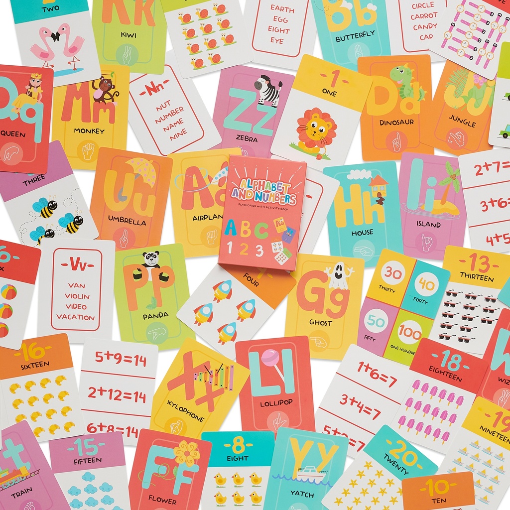 JUEGO DE CARTAS BARCO DE PAPEL ALPHABET AND NUMBERS