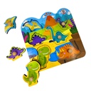 JUEGO DE MADERA BARCO DE PAPEL MIS PRIMEROS ENCASTRES - DINOS