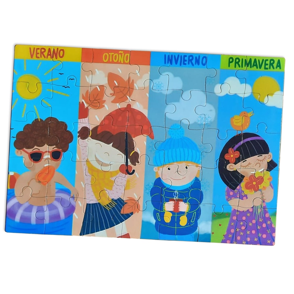 ROMPECABEZAS BARCO DE PAPEL 35 PIEZAS - LAS ESTACIONES