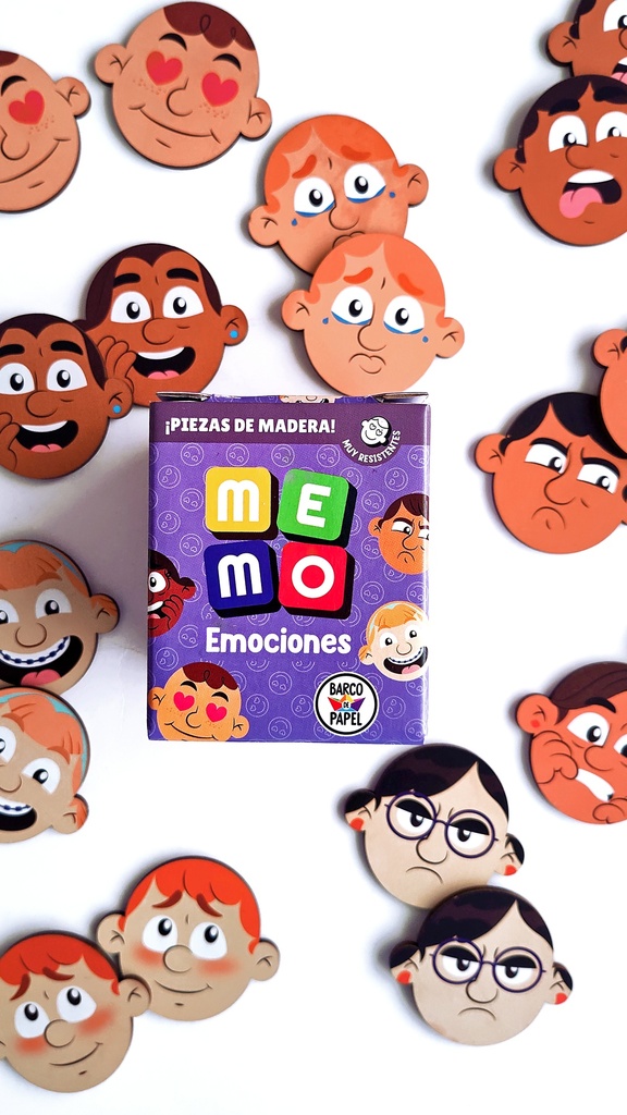 JUEGO DE MEMORIA BARCO DE PAPEL MEMO EMOCIONES