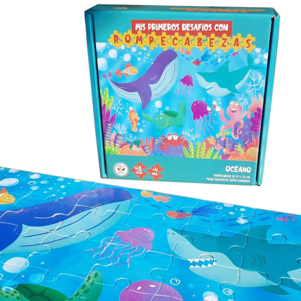 ROMPECABEZAS BARCO DE PAPEL 48 PIEZAS - OCEANO