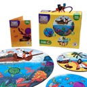 ROMPECABEZAS BARCO DE PAPEL MADERA CIRCULAR X 3 - PIRATAS Y SIRENAS