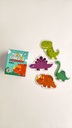 ROMPECABEZAS BARCO DE PAPEL 3 Y 4 PIEZAS - DINOS