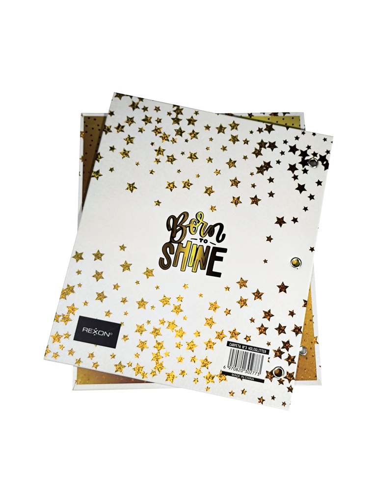 CARPETA REXON Nº3 2 TAPAS BORN TO SHINE