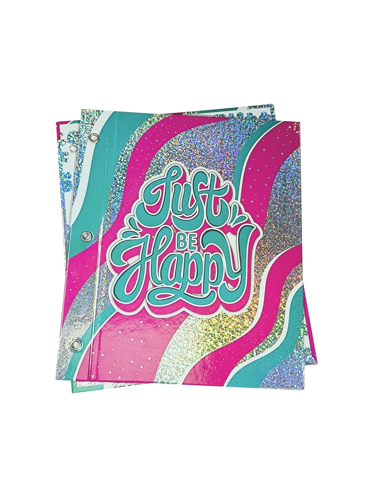 CARPETA REXON Nº3 2 TAPAS GLITTER CHIC