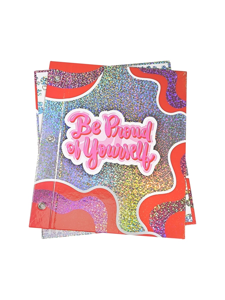 CARPETA REXON Nº3 2 TAPAS GLITTER CHIC