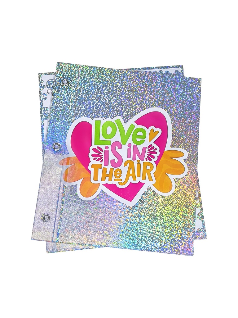 CARPETA REXON Nº3 2 TAPAS GLITTER CHIC
