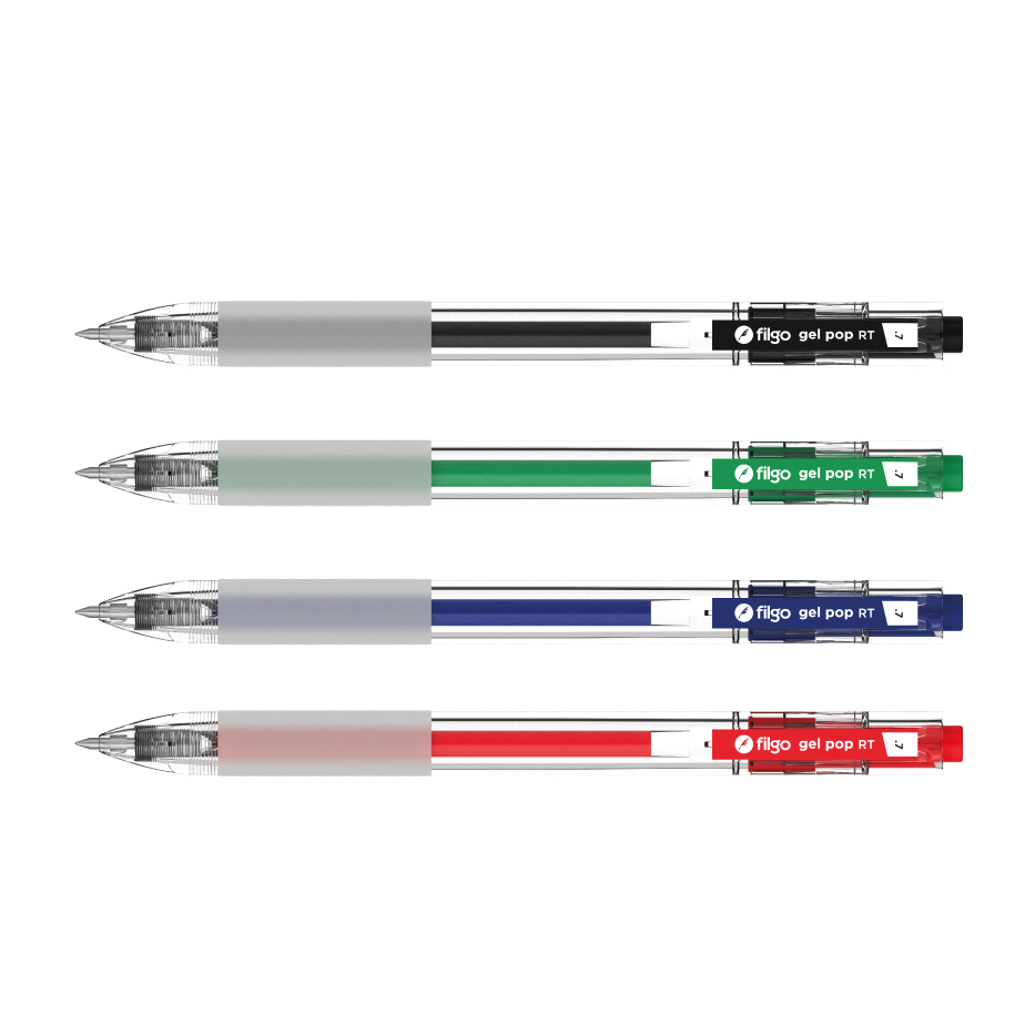 BOLIGRAFO FILGO GEL POP ROLLER GEL X4 CLASICO