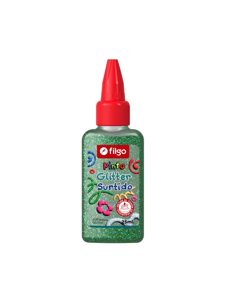 ADHESIVO FILGO PINTO GLITTER 25ML X12 SURTIDO