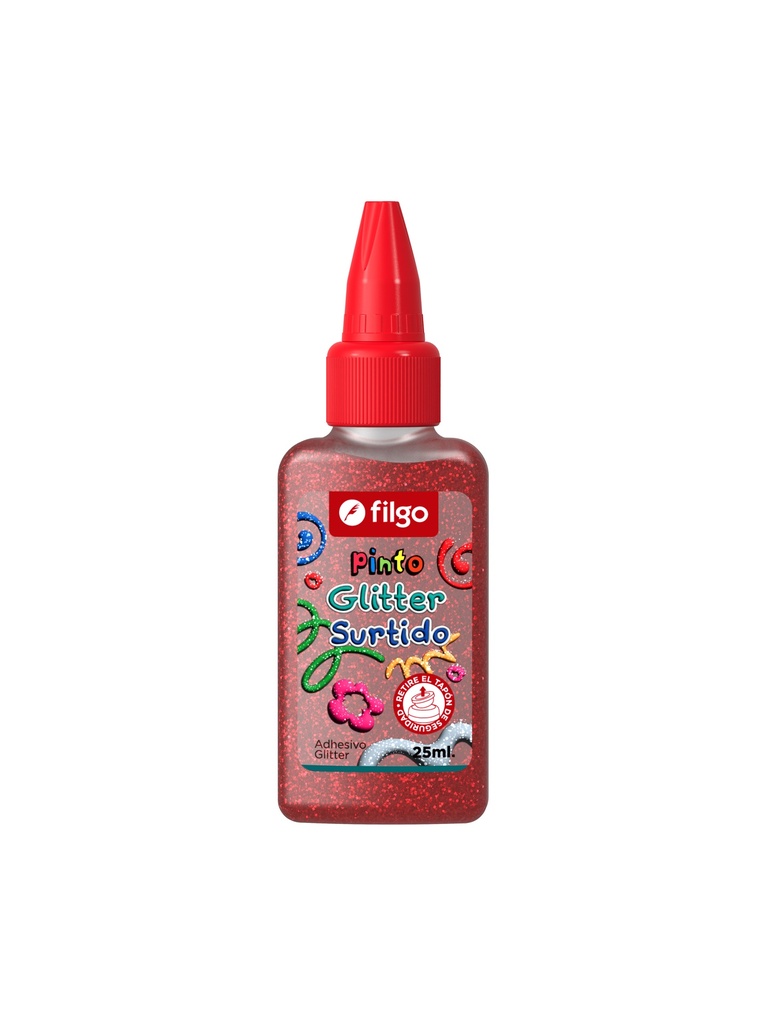 ADHESIVO FILGO PINTO GLITTER 25ML X12 SURTIDO