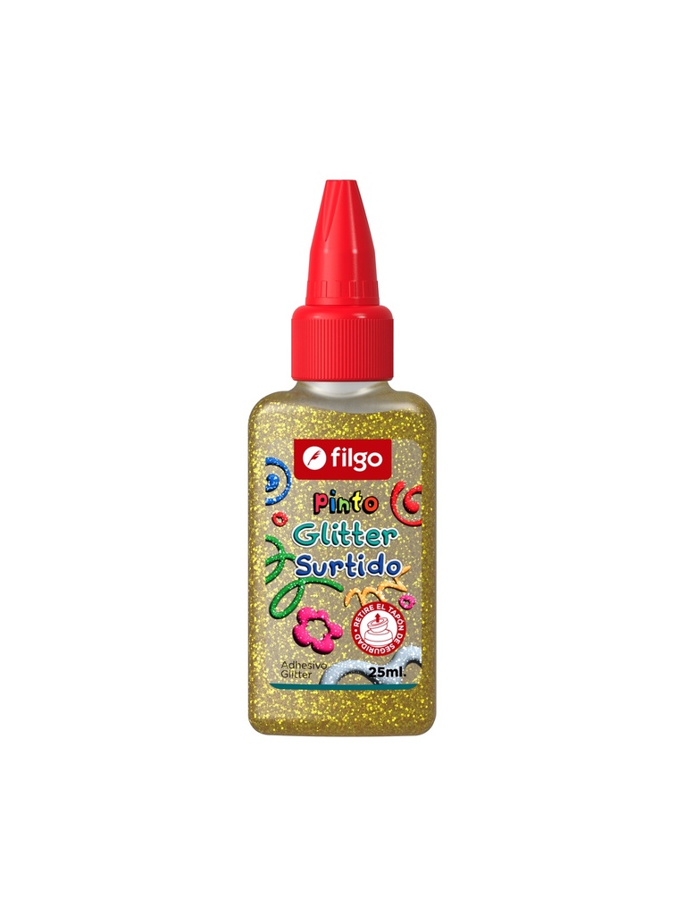 ADHESIVO FILGO PINTO GLITTER 25ML X12 SURTIDO