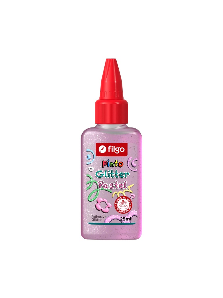 ADHESIVO FILGO PINTO GLITTER 25ML X12 PASTEL