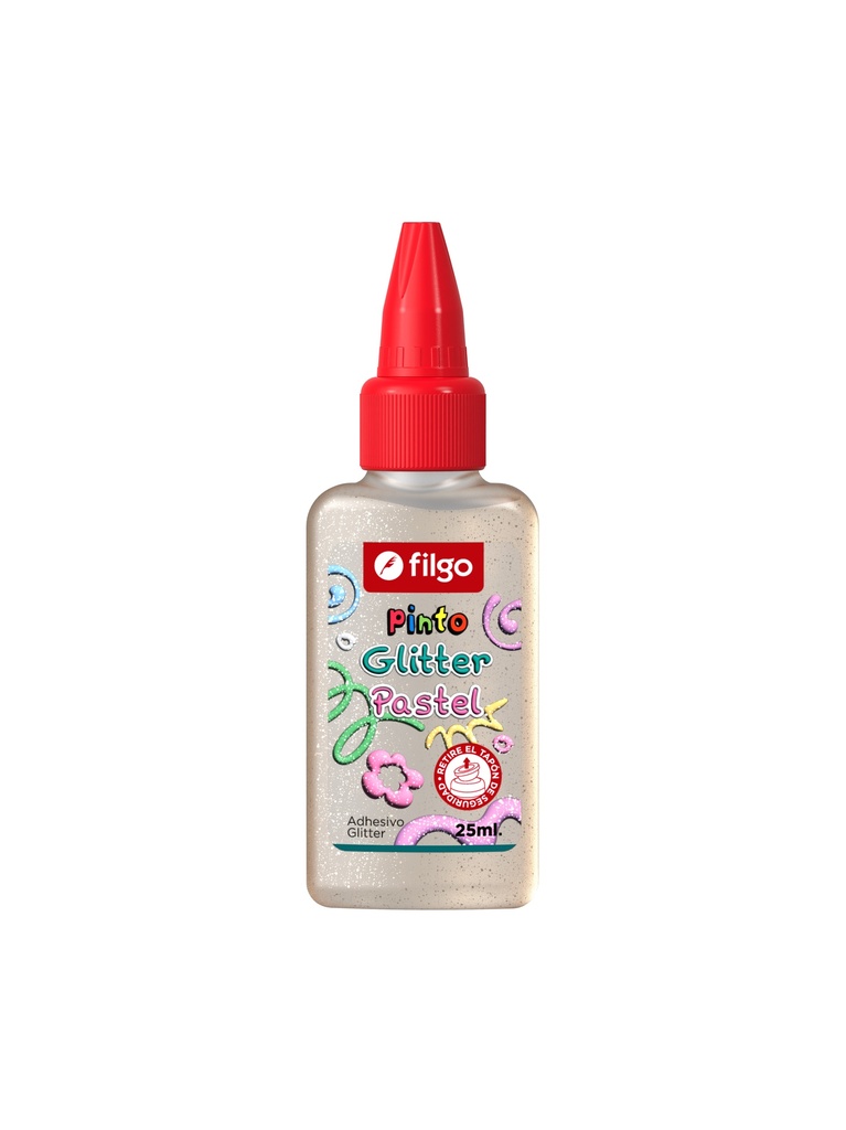 ADHESIVO FILGO PINTO GLITTER 25ML X12 PASTEL
