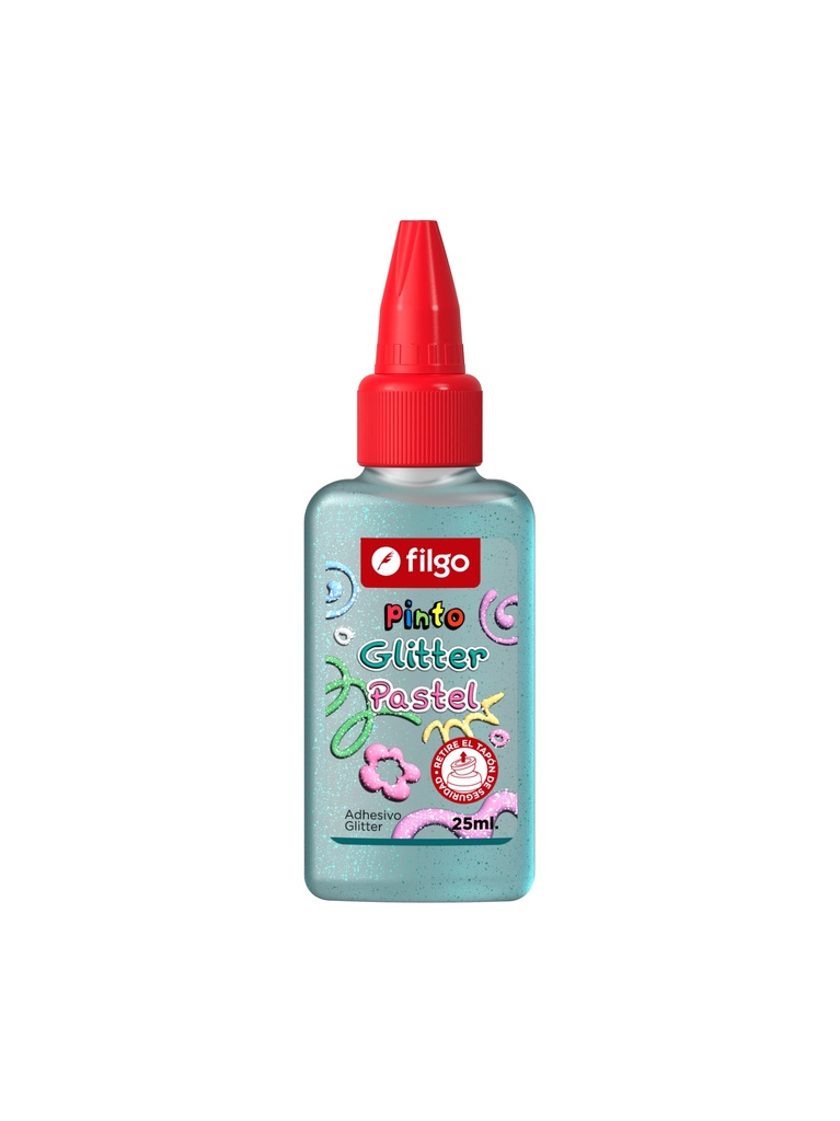 ADHESIVO FILGO PINTO GLITTER 25ML X12 PASTEL