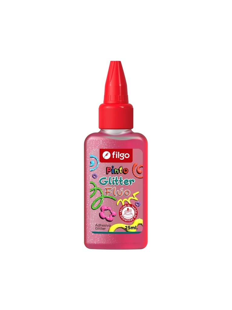 ADHESIVO FILGO PINTO GLITTER 25ML X12 FLUO
