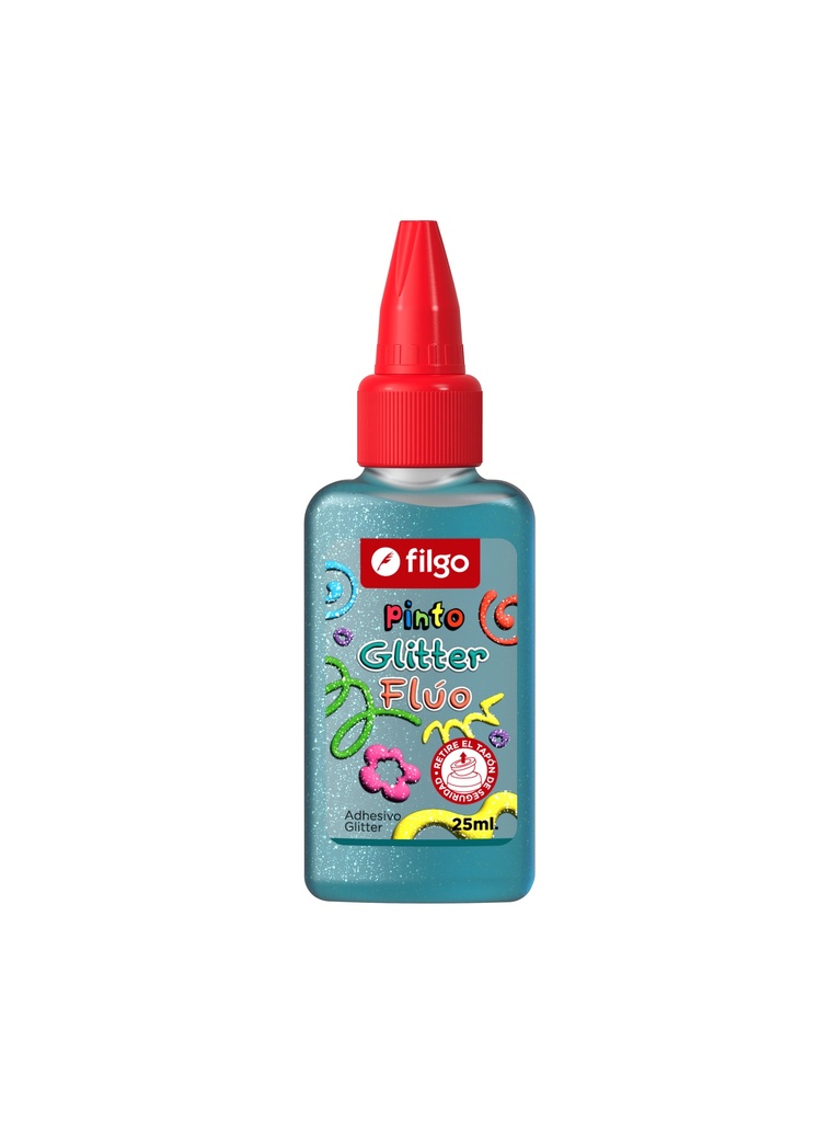 ADHESIVO FILGO PINTO GLITTER 25ML X12 FLUO