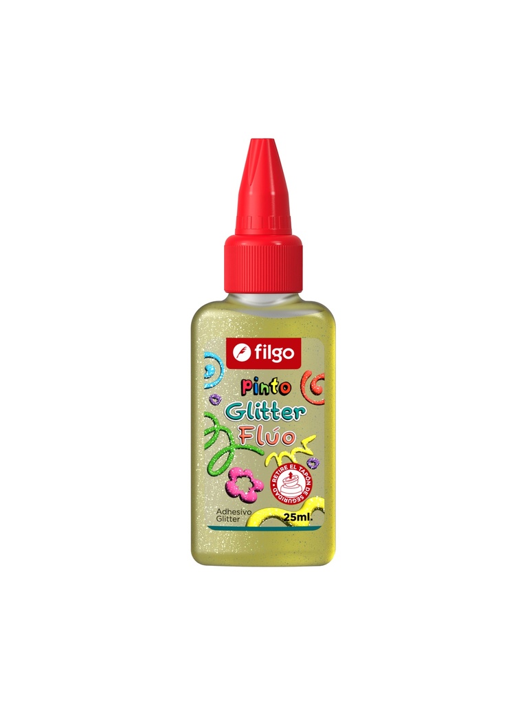 ADHESIVO FILGO PINTO GLITTER 25ML X12 FLUO