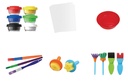 KIT TEMPERAS KEYROAD + PINCELETAS, SELLOS Y LIBRO PARA PINTAR X 36 PIEZAS