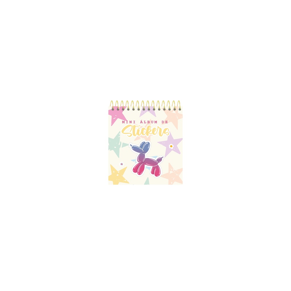 ALBUM DE STICKERS RY ANILLADO 9x9cm X 10 PLANCHAS 1095