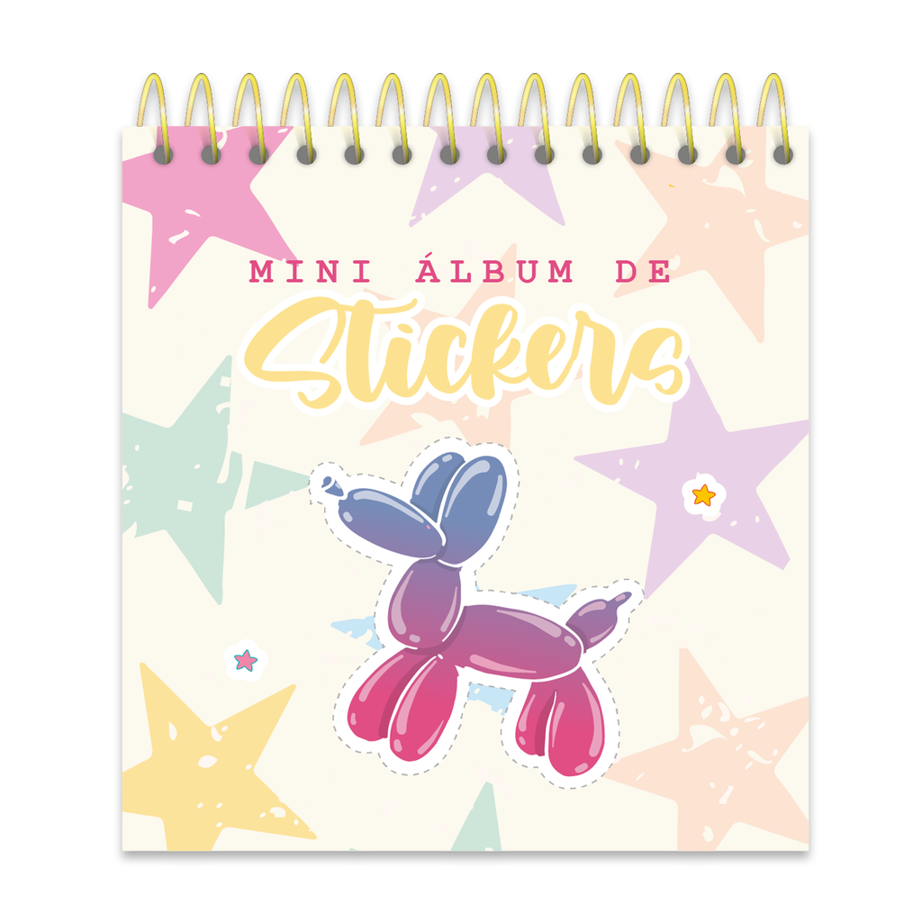ALBUM DE STICKERS RY ANILLADO 9x9cm X 10 PLANCHAS 1095