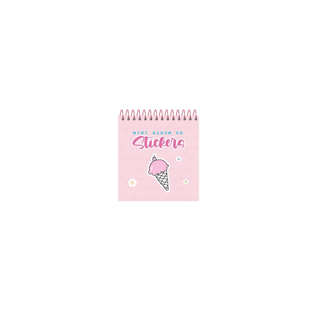ALBUM DE STICKERS RY ANILLADO 9x9cm X 10 PLANCHAS 1095
