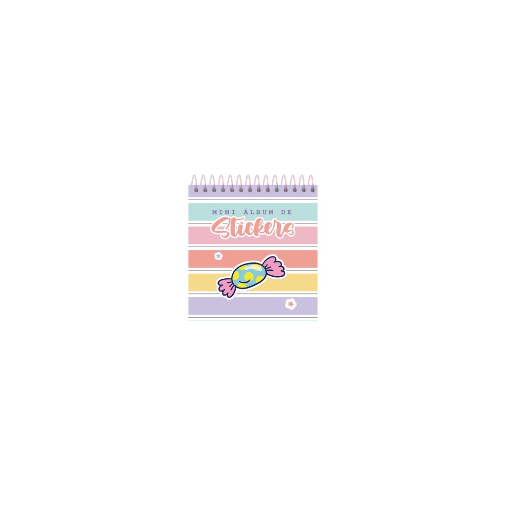 ALBUM DE STICKERS RY ANILLADO 9x9cm X 10 PLANCHAS 1095