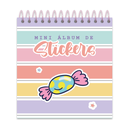 ALBUM DE STICKERS RY ANILLADO 9x9cm X 10 PLANCHAS 1095