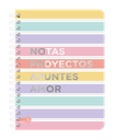 CUADERNO RY A5 SEMIRIGIDO ANILLADO 15x21cm 80 HOJAS RAYADAS MIX 1082