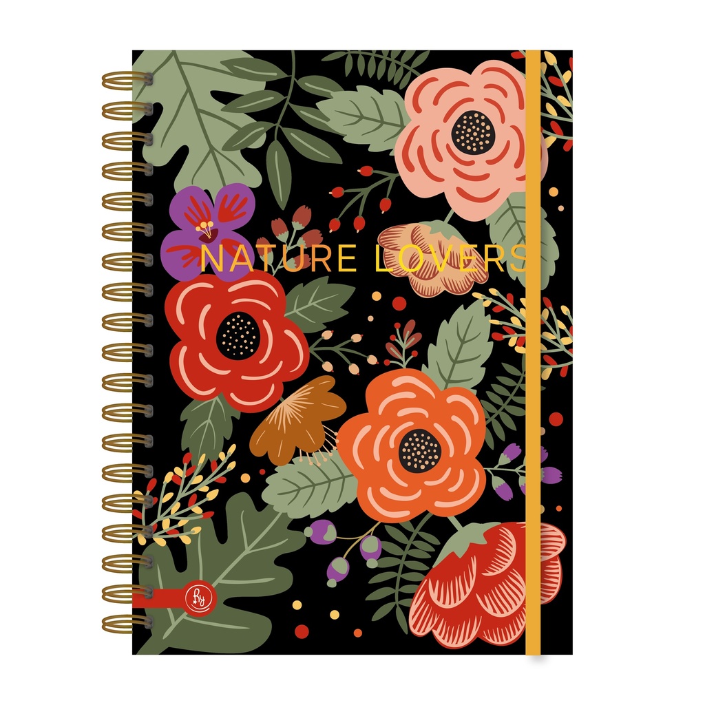 CUADERNO RY 1016 A5 ANILLADO 15X21CM 80 HOJAS RAYADAS ECO CHIC