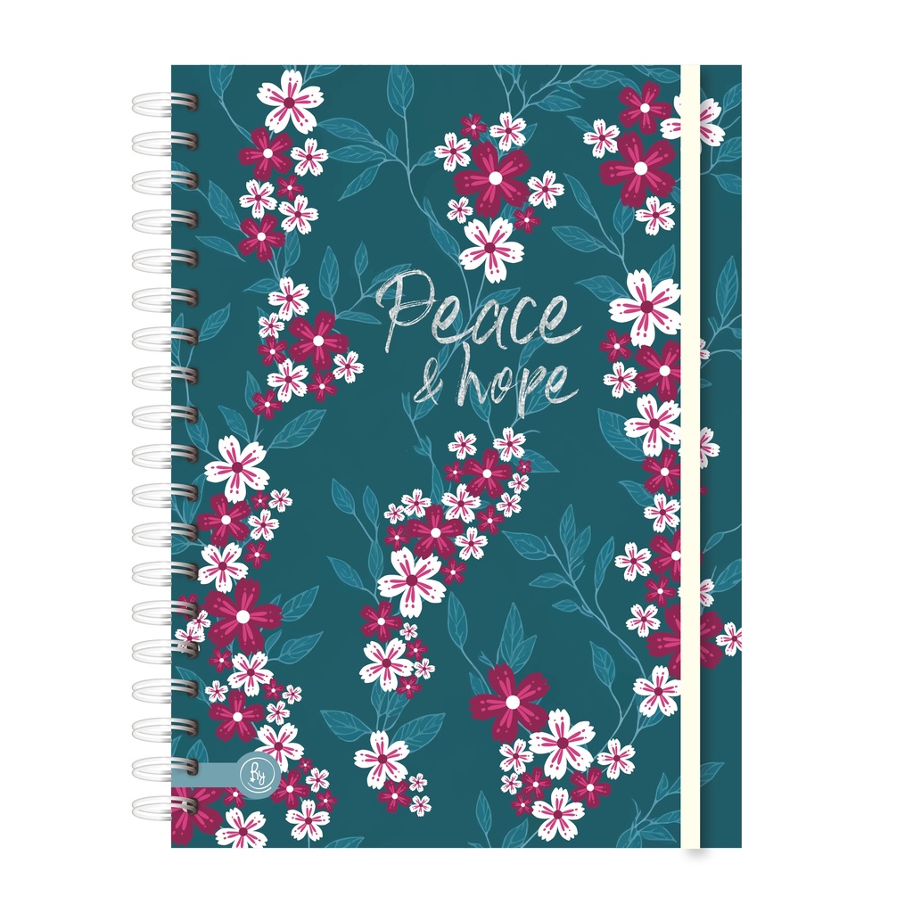 CUADERNO RY 1016 A5 ANILLADO 15X21CM 80 HOJAS RAYADAS ECO CHIC