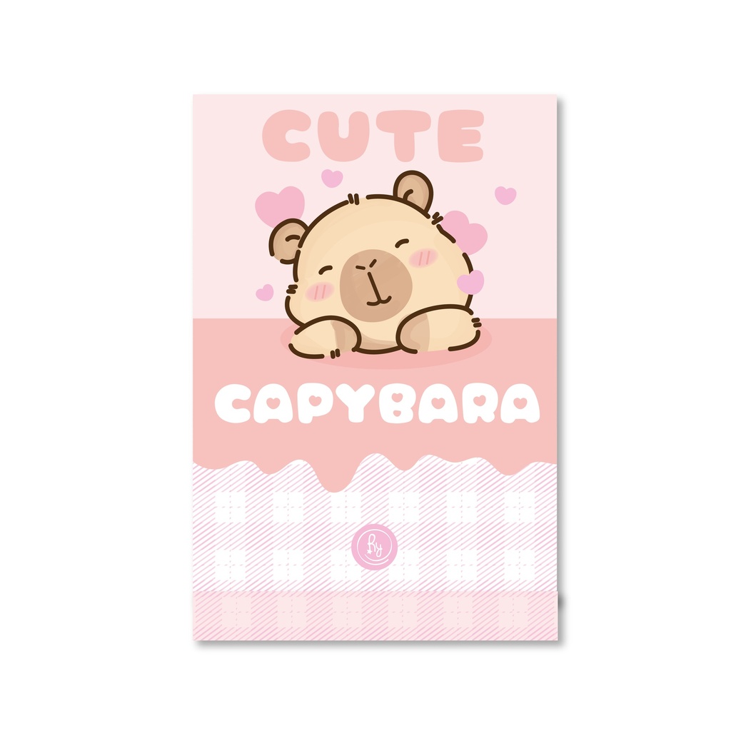 ANOTADOR RY CON SOLAPA 15x21cm 50 HOJAS RAYADAS CAPYBARA 1005