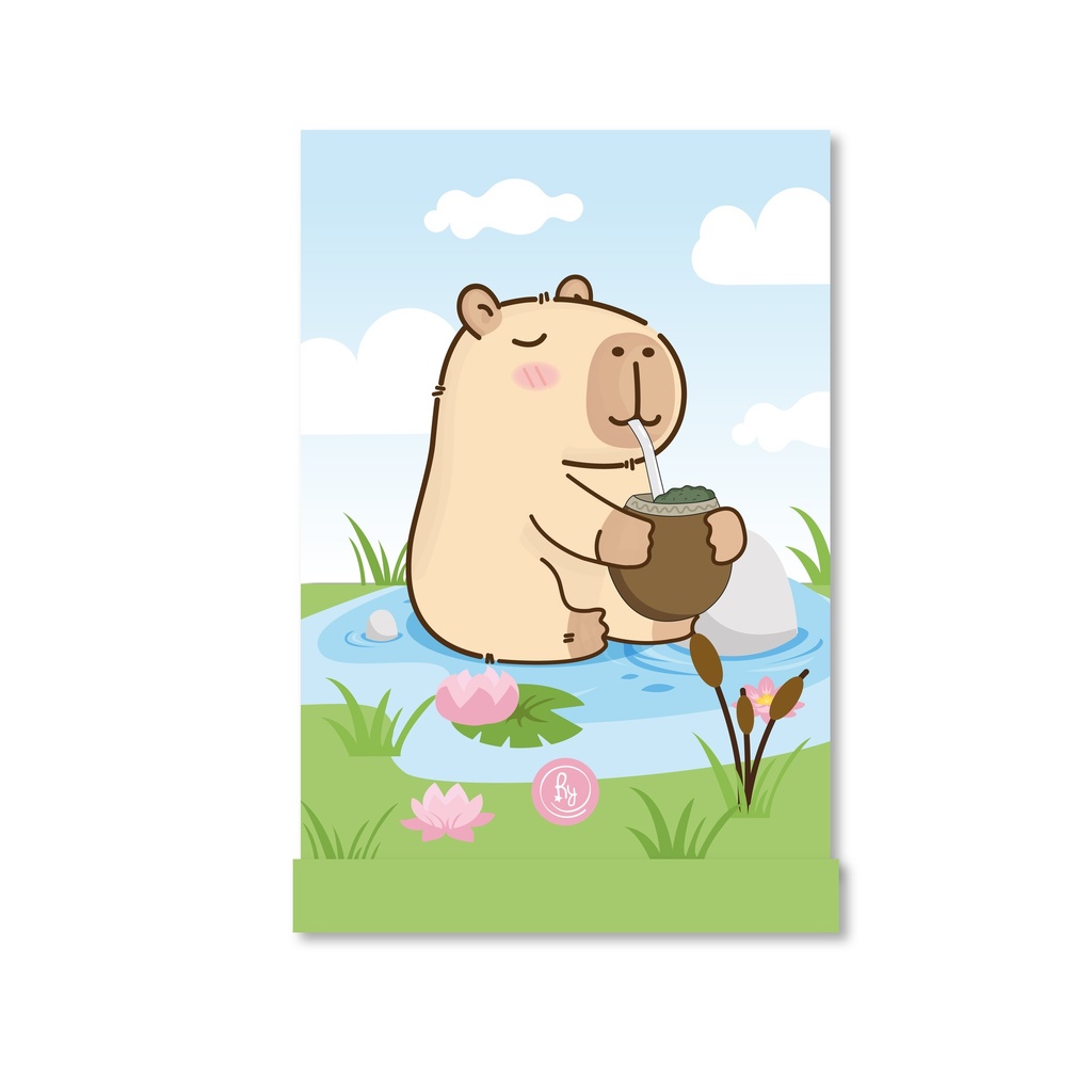 ANOTADOR RY CON SOLAPA 15x21cm 50 HOJAS RAYADAS CAPYBARA 1005