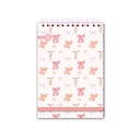 LIBRETA RY 1004 ANILLADA 9X13CM 60 HOJAS RAYADAS VARIOS MOTIVOS
