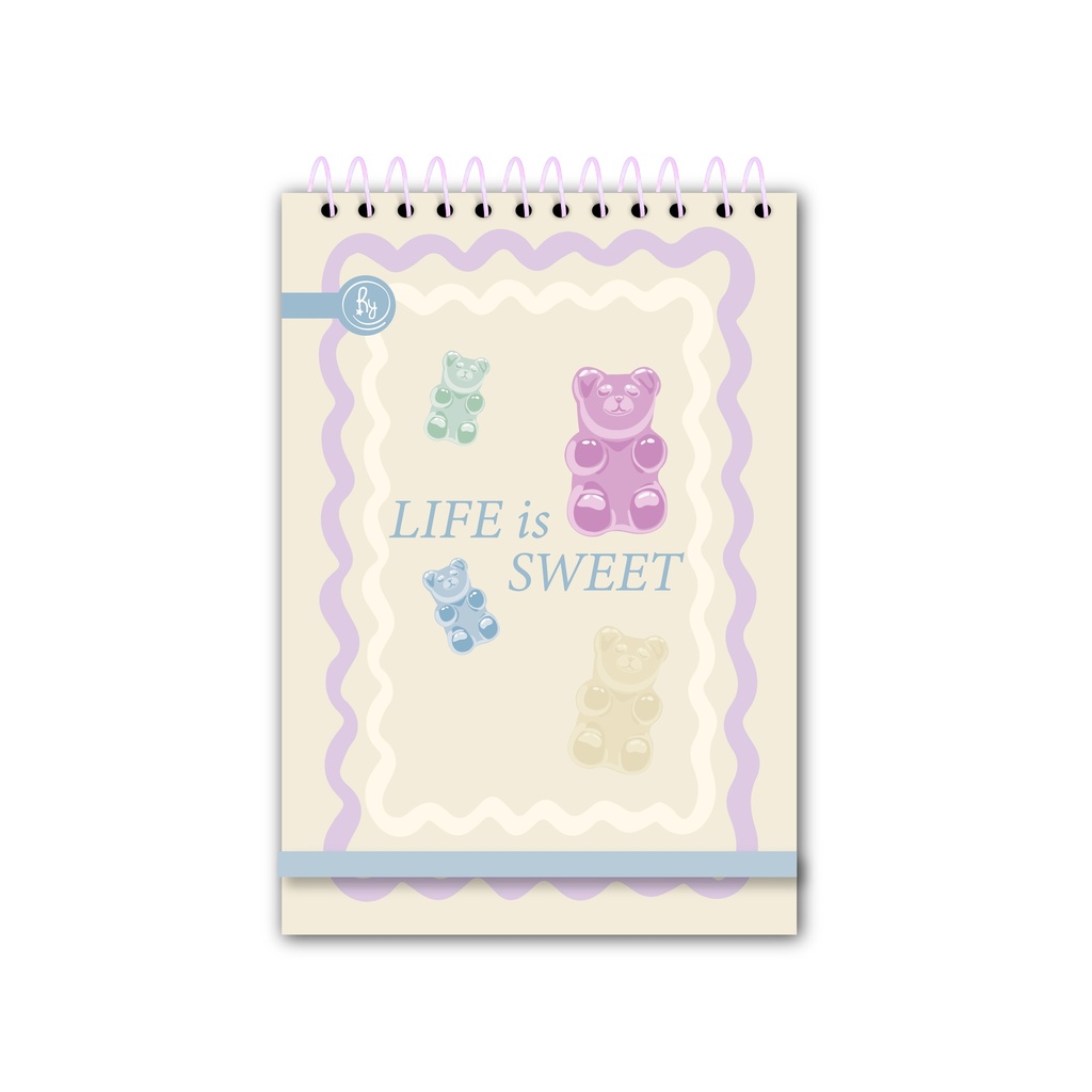 LIBRETA RY 1004 ANILLADA 9X13CM 60 HOJAS RAYADAS VARIOS MOTIVOS