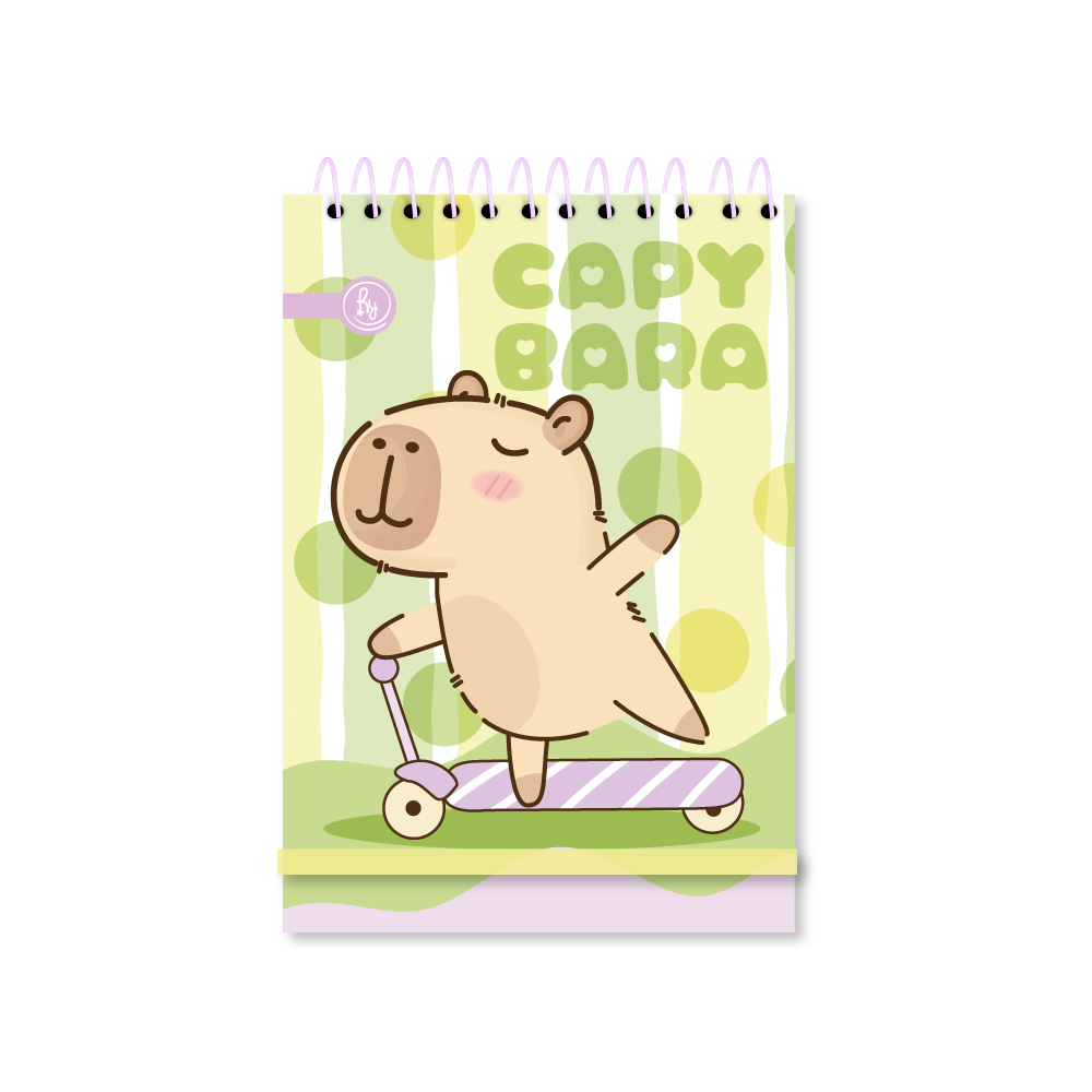 LIBRETA RY 1004 ANILLADA 9X13CM 60 HOJAS RAYADAS VARIOS MOTIVOS