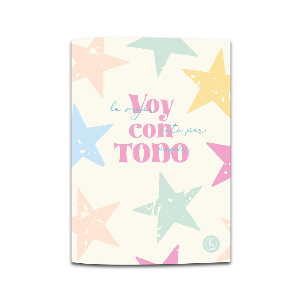 LIBRETA RY ACABALLADA 10.5x15cm 64 HOJAS RAYADAS VARIOS MOTIVOS 1001