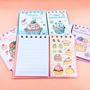 LIBRETA COLOURS ESPIRALADA CON STICKERS + 60 HOJAS RAYADAS Y 12 HOJAS LISAS DULCES